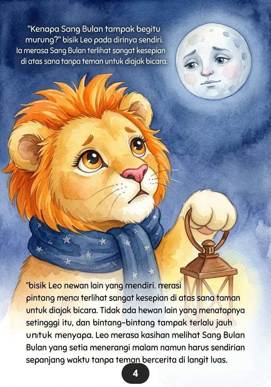SINGA KECIL MENEMANI BULAN Malam Sunyi Menjadi Terasa Hangat preview 2