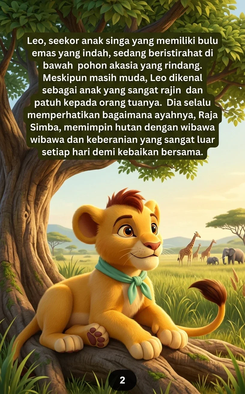 SINGA KECIL MENJAGA MATA AIR Tugas Kecil Saat Kemarau Panjang preview 3