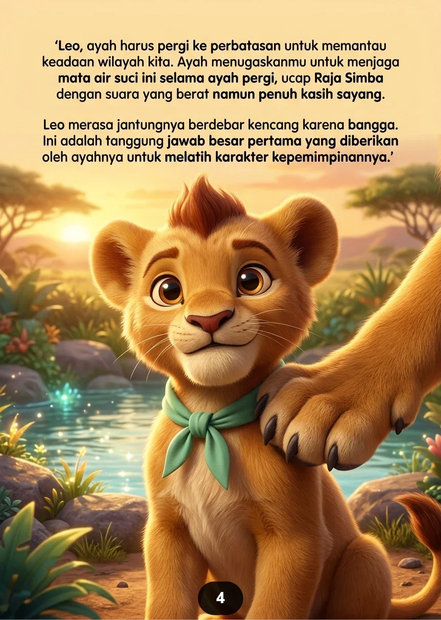 SINGA KECIL MENJAGA MATA AIR Tugas Kecil Saat Kemarau Panjang preview 1