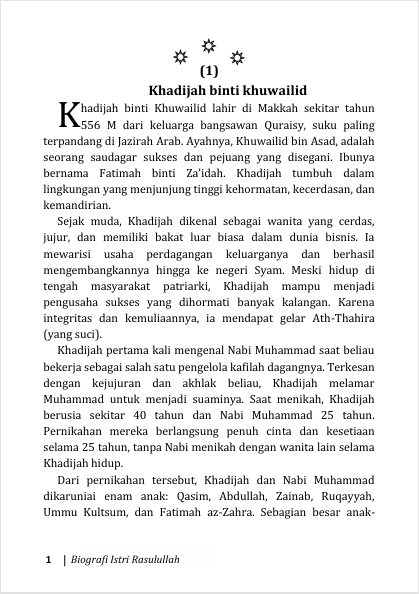 TAULADAN UMMUL MUKMININ - Biograi Istri Rasulullah preview 2