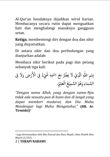 TERAPI NABAWI: PANDUAN DOA RUQYAH  DAN PENGOBATAN ISLAMI - panduan praktis  sekaligus pengingat ruhani bagi kaum Muslimin preview 2
