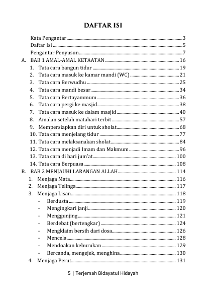 Terjemah Kitab Bidayatul Hidayah Teks Arab - Indonesia preview 2
