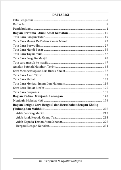 Terjemah Kitab Bidayatul Hidayah Teks Arab -Makna Pegon - Indonesia preview 2