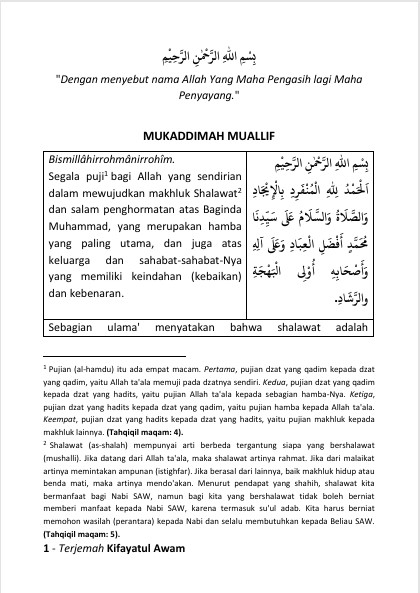 Terjemah Kitab Kifayatul Awam Teks Arab - Bahasa Indonesia preview 2