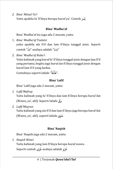 Terjemah Kitab Qowaidul I'lal Bahasa Indonesia preview 4