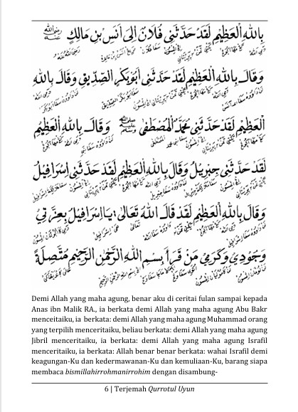 TERJEMAH KITAB QURRATUL UYUN JAWA PEGON-INDONESIA preview 2