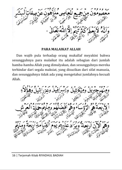 TERJEMAH KITAB RIYADHUL BADIAH TEKS ARAB-JAWA PEGON-INDONESIA - Pembahasan Ilmu Fiqih dan Tasawuf preview 3