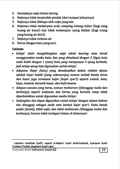 TERJEMAH KITAB SAFINATUN NAJAH TEKS ARAB-INDONESIA - Intisari Fiqih Madzhab Syafiiyah preview 3