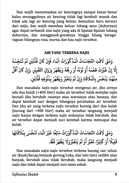 TERJEMAH KITAB SAFINATUS SHOLAH TEKS ARAB-INDONESIA-Bimbingan Dasar Bagi Pemula preview 1