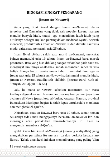 Terjemah Kitab Syarah Arbain Nawawi - Bahasa Indonesia preview 2