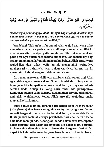 TERJEMAH KITAB TIJAN AD-DARORI BAHASA INDONESIA-Pembahasan Ilmu Aqoid (Tauhid) preview 2