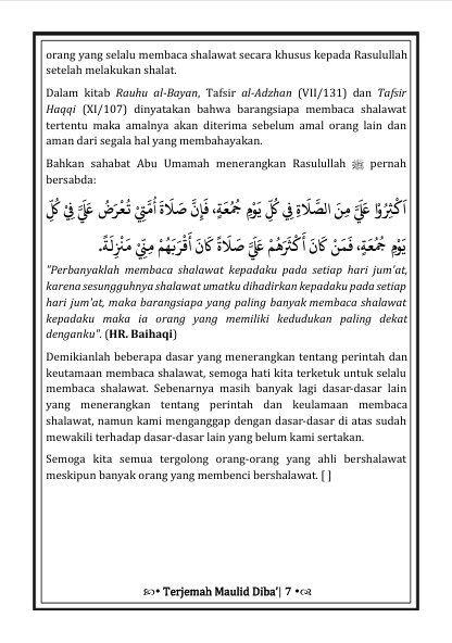 Terjemah Maulid Dibak Teks Arab - Indonesia preview 3