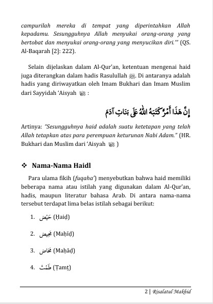 Terjemah RISALATUL MAHIDH-Memahami Problematika Darah Wanita (Haid, Nifas, Wiladah, dan Istihadhah) preview 2