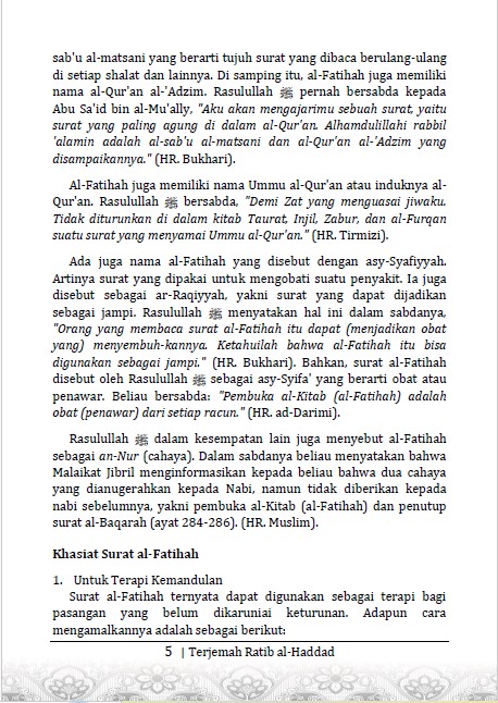 Terjemah Syarah Ratibul Haddad – Bahasa Indonesia | Do’a dan Dzikir Keselamatan preview 4